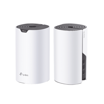 Kit 2 Routers Inalámbricos MESH Interior para Hogar / Doble Banda Wi-Fi 5 AC1900 Mbps / 3 Puerto Gigabit WAN/LAN / 3 Antenas Internas / Administración Mediante la App Deco (iOS, Android)