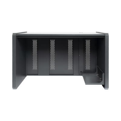 Escritorio Estación Mobiliaria Profesional de Monitoreo y Control / Videovigilancia / Acceso / Alarmas / Etc... / Metálica / Color Gris Oxford