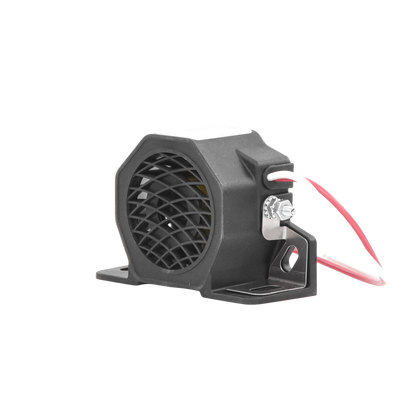 Alarma de reversa y doble tono, 12-24 Vcc, 102 dBA