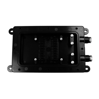 Cierre de Empalme Interior/Exterior para 12 fusiones, IP68, 2 puertos laterales