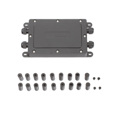 Cierre de Empalme Interior/Exterior para 12 fusiones, IP68, 4 puertos