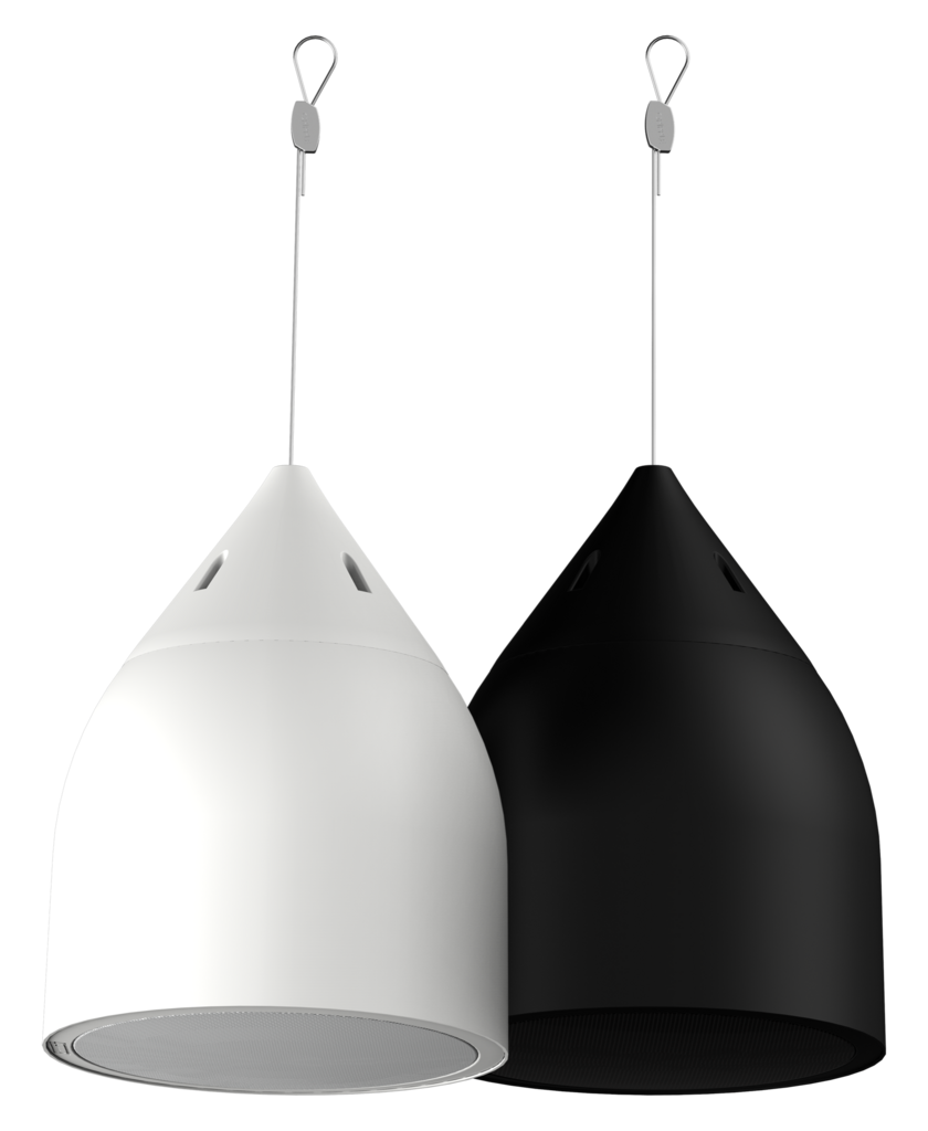 BIAMP Desono DP6-B Altavoz colgante negro de 6.5 pulgadas, de 2 vías, de 70 V/100 V o 16 ohmios de baja impedancia. 100W continuos, 250W pico 1 PIEZA