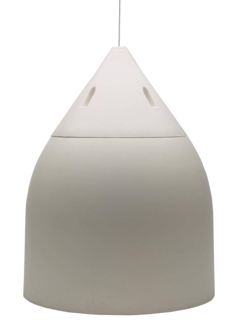 BIAMP Desono DP8-W Altavoz colgante blanco de 8 pulgadas, de 2 vías, de 70 V/100 V o 16 ohmios de baja impedancia. 150 W continuos, 375 W pico 1 PIEZA