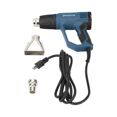 Pistola de Calor de 1600W, con 3 niveles de Temperatura variable, Incluye 2 Boquillas