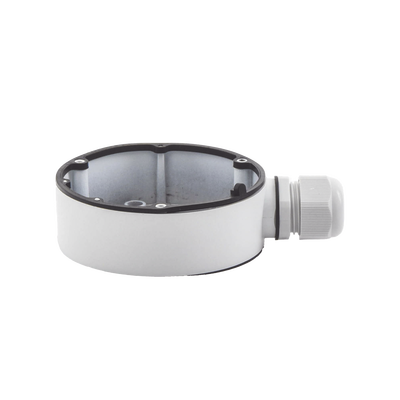 Caja de Conexiones de Exterior para Cámaras Tipo Mini Domo / IP66 / Color Blanco