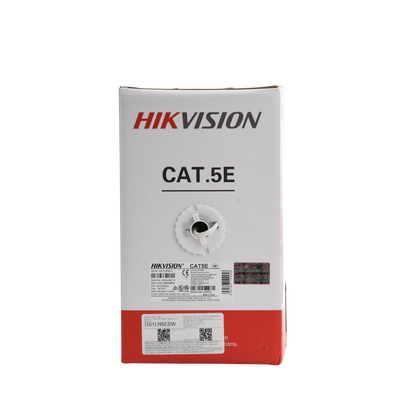 Bobina de Cable UTP 305 Metros / Cat5E (24 AWG) / Color Blanco / PVC (CM) / Uso en Interior / 100% Cobre / Aplicaciones de CCTV y Redes de Datos