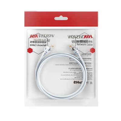 Cable de Parcheo (Patch Cord) / UTP / Cat. 6 (24 AWG ) / 0.50 Metros / Color Blanco/ Ideal para PoE+ / Interior
