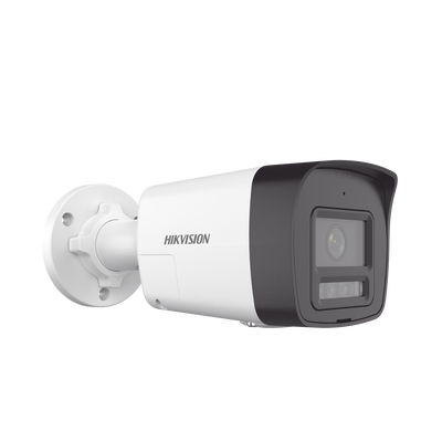 [PROTECCIÓN ACTIVA] Bala IP 4 Megapixel / Lente 2.8 mm / Dual Light (30 mts IR + 20 mts Luz Blanca)  / Audio de Dos Vías /  Luz Intermitente y Alerta de Audio / Micrófono Integrado / ACUSENSE Lite / Exterior IP67 / H.265 / PoE