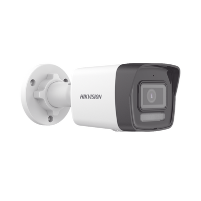 [Dual Light] Bala IP 4 Megapixel / Lente 2.8 mm / 30 mts IR + 30 mts Luz Blanca / Micrófono Integrado / ACUSENSE Lite / Exterior IP67 / H.265 / PoE  / Micro SD