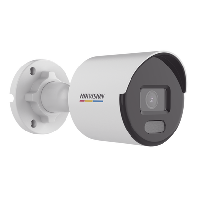 Bala IP 4 Megapixel / ACUSENSE Lite (Detección de Movimiento en Humanos y Vehículos)  / Lente 2.8 mm / Luz Blanca 30 mts / Imagen a Color 24/7 / Exterior IP67 /  WDR 120 dB / PoE / ONVIF