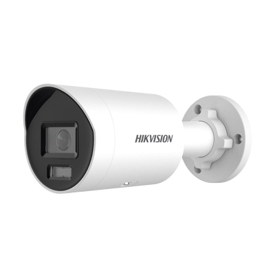 [Dual Light + ColorVu] Bala IP 4 Megapixel / Lente 2.8 mm / 40 mts IR + 40 mts Luz Blanca /  Microfono Integrado / Exterior IP67 /   WDR 130 dB / ACUSENSE / Captura Facial /  PoE / ACUSEARCH