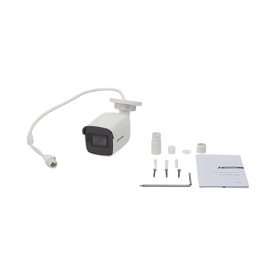 Bala IP 8 Megapixel (4K) / 30 metros IR EXIR / Lente 2.8 mm / WDR 120 dB / PoE / Exterior IP67 / IK10 / Videoanaliticos Integrados / Onvif / MicroSD