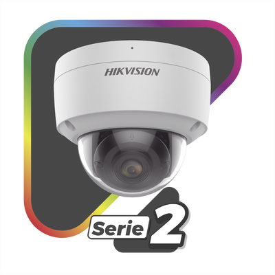 Domo IP 4 Megapixel / Imagen a Color 24/7 / PoE / Lente 2.8 mm / Exterior IP67 / IK10 / WDR 130 dB / PoE / Micrófono Integrado / Videoanaliticos (Filtro de Falsas Alarmas)  / Entrada y Salida de Audio y Alarmas / MicroSD / ACUSEARCH