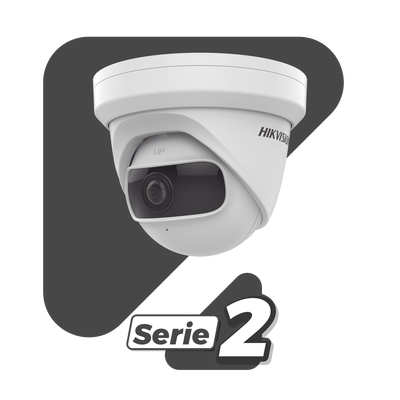 Turret IP 4 Megapixel / Serie PRO + / Panorámica 180° / 10 mts IR / Lente 1.68 mm / WDR / PoE / Uso en Interior