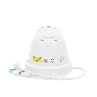 [Dual Light + ColorVu] Turret IP 4 Megapixel / Lente 2.8 mm / 30 mts IR + 30 mts Luz Blanca / Exterior IP67 / Luz Intermitente y Alerta de Audio / Micrófono Integrado / Videoanaliticos (Filtro de Falsas Alarmas) / WDR 130 dB / Captura Facial