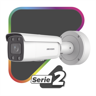 Bullet IP 4 Megapixel / Imagen a Color 24/7 / Lente 3.6 - 9 mm / Luz Blanca 60 mts / WDR 130 dB / Exterior IP67 / Captura Facial / Videoanaliticos (Filtro de Falsas Alarmas) / MicroSD / ACUSEARCH