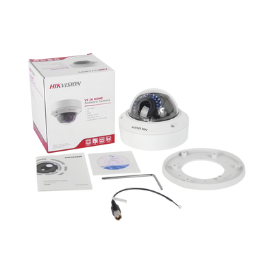 Domo IP 5 Megapixel / H.264+ / Lente Var. 2.8 a 12 mm / IP66 / IK10 / 20 mts IR Inteligente / Hik-Connect / MicroSD / PoE / Exterior / dWDR