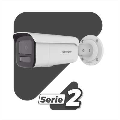 [Dual Light + 2 Micrófonos Integrados] Bala IP 4 Megapixel / Lente 2.8 mm / 80 mts IR + 80 mts Luz Blanca / ACUSENSE / Exterior IP67 / IK10 / WDR 120 dB / PoE / Micro SD  / ACUSEARCH