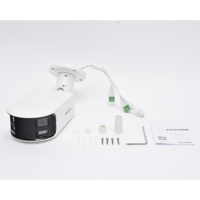 [FlexVu] [ PROTECCIÓN ACTIVA ] Bala IP Panorámica 4 Megapixel / 2 Lentes 2.8 mm (180°) / Imagen a Color 24/7 (ColorVu) / PoE / WDR 130° / IP67 / ACUSENSE / Luz Estroboscópica y Alarma Audible / 40 mts Luz Blanca / Micro SD