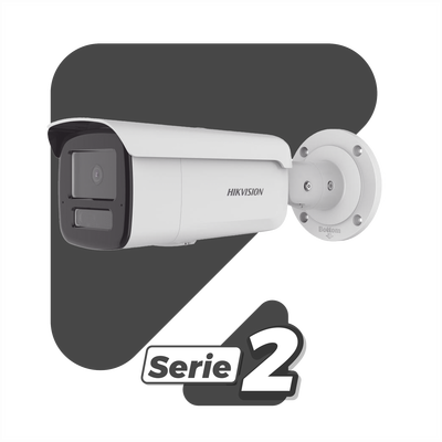 [Dual Light + 2 Micrófonos Integrados] Bala IP 6 Megapixel / Lente 4 mm / 80 mts Luz Blanca + 80 mts IR / ACUSENSE / Exterior IP67 / WDR 120 dB / PoE  / Micro SD / Metal / ACUSEARCH