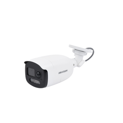 [ColorVu] Bala TURBOHD 2 Megapixel (1080p) / Imagen a Color 24/7 / Lente 2.8 mm / Luz Blanca 40 mts / Exterior IP67 / WDR 130 dB / Sensor PIR / Sirena Integrada / Salida de Audio Estrobo ROJO - AZUL / Micrófono Integrado