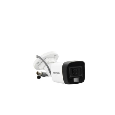 [Dual Light + ColorVu] Bala TURBOHD 2 Megapixel (1080p) / Lente 2.8 mm / 30 mts IR EXIR + 20 mts Luz Blanca / Micrófono Integrado / Gran Angular 101° / Exterior IP67 / 4 Tecnologías