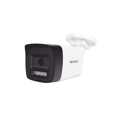 [Audio Bidireccional + Dual Light + ColorVu] Bala TURBOHD 2 Megapixel (1080p) / Lente 2.8 mm / 30 mts IR EXIR + 20 mts Luz Blanca / Micrófono y Bocina Integrado / Exterior IP67 / Metal / dWDR
