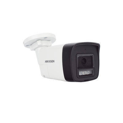 [Audio Bidireccional + Dual Light + ColorVu] Bala TURBOHD 2 Megapixel (1080p) / Lente 2.8 mm / 30 mts IR EXIR + 20 mts Luz Blanca / Micrófono y Bocina Integrado / Exterior IP67 / Metal / dWDR