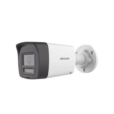 [Audio Bidireccional + Dual Light + ColorVu] Bala TURBOHD 3K  (5 Megapixel) / Lente 2.8 mm Angulo de vision 112° / 30 mts IR EXIR + 20 mts Luz Blanca / Micrófono y Bocina Integrado / Exterior IP67 / Metal / dWDR