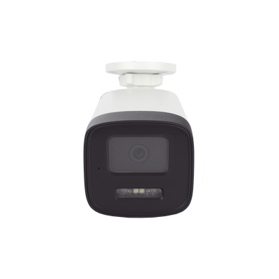 [Audio Bidireccional + Dual Light + ColorVu] Bala TURBOHD 3K  (5 Megapixel) / Lente 3.6 mm / 40 mts IR EXIR + 40 mts Luz Blanca / Micrófono y Bocina Integrado / Exterior IP67 / dWDR