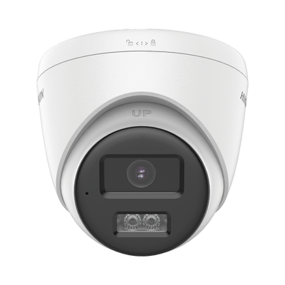 [Audio Bidireccional + Sirena & Estrobo + Dual Light + ColorVu] Turret TURBOHD 4K (8 Megapixel)  / Lente 2.8 mm / 40 mts IR EXIR + 40 mts Luz Blanca / Sirena / Micrófono y Bocina Integrado / Exterior IP67 / dWDR