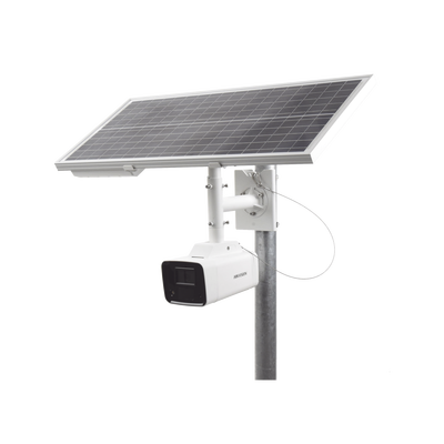 Kit Solar IP All in One / Cámara Bala ColorVu 4 Megapixel / Lente 4 mm / Panel Solar / Batería de Respaldo de Litio 23.2Ah (Hasta 24 Días) / Conexión 4G / Accesorios de Instalación