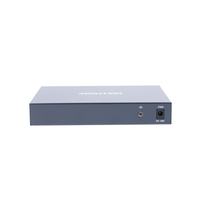 Switch PoE+ / Monitoreable / 8 Puertos 10/100 Mbps PoE+ / 1 Puerto 1000 Mbps de Uplink / Configuración Nube Hik-PartnerPro / Modo Extendido hasta 300 Metros / 110 W