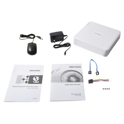 DVR 1080P lite / 4 Canales TURBOHD + 1 Canal IP / 1 Bahía de Disco Duro / H.264+ / 1 Canal de Audio / Salida de vídeo Full HD