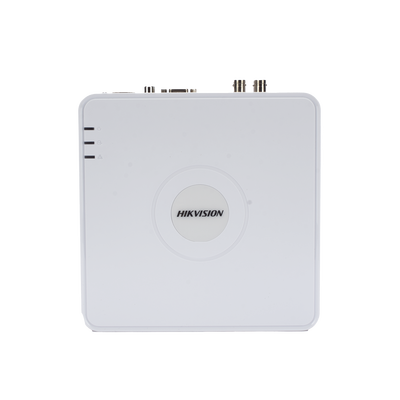 DVR 4 Canales TurboHD + 1 Canal IP / 2 Megapixel (1080p) Lite / Acusense Lite (Busqueda Inteligente Personas Vehiculos) / Audio por Coaxitron / 1 Bahia de Disco Duro / H.265+ / Salida de Vídeo Full HD