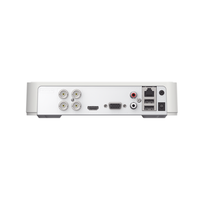 DVR 4 Canales TurboHD + 1 Canal IP / 2 Megapixel (1080p) Lite / Acusense Lite (Busqueda Inteligente Personas Vehiculos) / Audio por Coaxitron y Audio Bidireccional  / 1 Bahia de Disco Duro / H.265+ / Salida de Vídeo Full HD