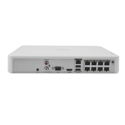 NVR Slim 2 Megapixel / 16 canales IP / 8 Puertos PoE / 1 Bahía de Disco Duro / Uso Residencial