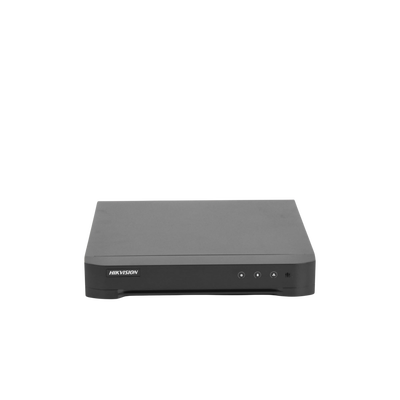 DVR 4 Megapixel lite/ 4 Canales TURBOHD + 2 Canales IP / 1 Bahía de Disco Duro / 1 Canal de Audio / Vídeoanálisis