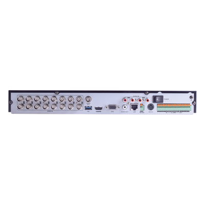 DVR/NVR 18 Canales (16+2) / 16 Canales Turbo HD hasta 2 Megapixeles / 2 Canales IP hasta 2 Megapixeles / Compresión de video avanzada / Hik-Connect P2P / Video análisis / Salida de video 4K / Entradas y Salidas de Audio y Alarma