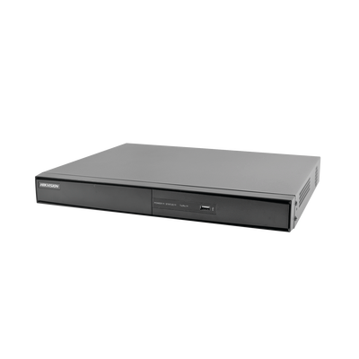 DVR/NVR 18 canales (16+2) / 16 Canales Turbo HD / 2 Canales IP de hasta 2 megapixeles / Hik-Connect P2P / Compresion de video avanzada / 1 canal audio / Video analisis