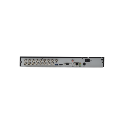 DVR 4 Megapixel Lite / 16 Canales TURBOHD + 8 Canales IP / 2 Bahías de Disco Duro / 1 Canal de Audio / Salida de Vídeo en 4K
