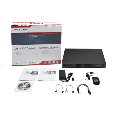 DVR 8 Megapixel / 16 Canales 4K TURBOHD + 16 Canales  IP / 2 Bahías de Disco Duro / 4 Canales de Audio / 16 Entradas de Alarma