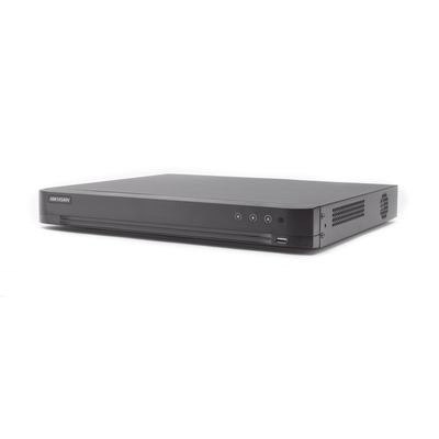 DVR 8 Megapixel / 16 Canales 4K TURBOHD + 16 Canales  IP / 2 Bahías de Disco Duro / 4 Canales de Audio / 16 Entradas de Alarma