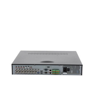 DVR 16 Canales TurboHD + 16 Canales IP/ 8 Megapixel/ 4 Bahías de Disco Duro / 4 Canales de Audio / Videoanalisis / 16 Entradas de Alarma / Arreglo RAID / Soporta POS
