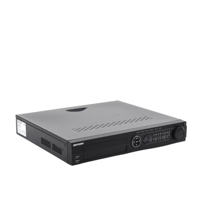 DVR 16 Canales TurboHD + 16 Canales IP/ 8 Megapixel/ 4 Bahías de Disco Duro / 4 Canales de Audio / Videoanalisis / 16 Entradas de Alarma / Arreglo RAID / Soporta POS
