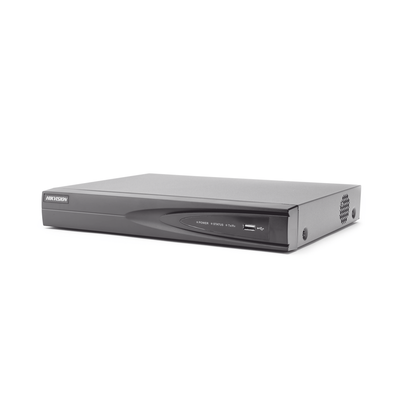 NVR 8 Megapixel (4K) / 4 canales IP / 1 Bahía de Disco Duro / 4 Puertos PoE+ / Salida de vídeo 4K / Videoanaliticos