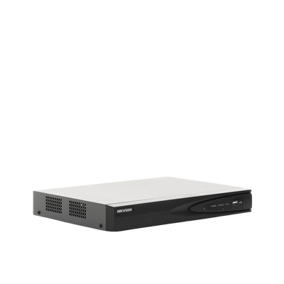 NVR 8 Megapixel (4K) (Compatible con Cámaras ACUSENSE) / 4 canales IP / 4 Puertos PoE+ / 1 Bahía de Disco Duro / Salida de Vídeo en 4K / 300 Metros PoE Modo Extendido