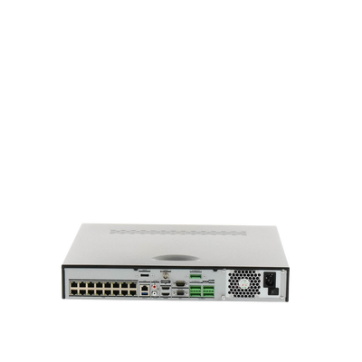 [Doble Poder de Decodificación] NVR 32 Megapixel (8K) / 32 Canales IP / 16 Puertos PoE+ / AcuSense / ANPR / Conteo de Personas / Heat Map / 4 Bahías de Disco Duro  / HDMI en 8K / Soporta POS / Alarmas I/O / 2 Salidas HDMI / Smart Search