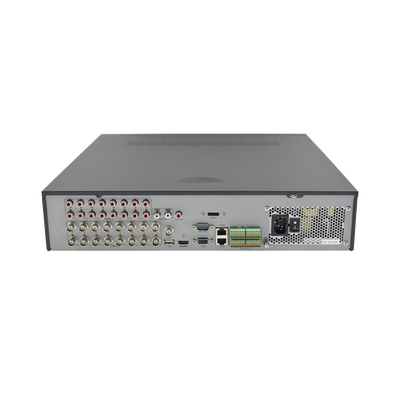 DVR 2 Megapixel / 16 Canales TURBOHD + 2 Canales IP / 8 Bahías de Disco Duro / 16 Canales de Audio / 16 Entradas de Alarma