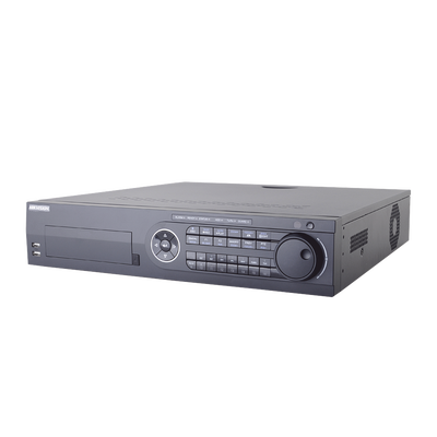 DVR 2 Megapixel / 32 Canales TURBOHD + 8 Canales IP / 8 Bahías de Disco Duro / 16 Canales de Audio / 16 Entradas de Alarma